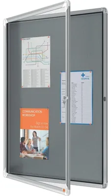Zdjęcie produktu dla Nobo 1915330, Wewnętrzna, Szary, Aluminium, Aluminium, Szary, 4 mm