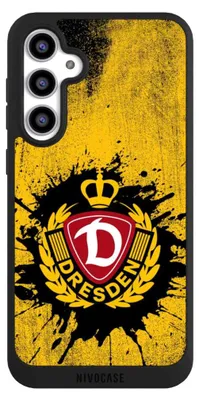 Produktbild von NIVOCASE Handyhülle für Samsung Galaxy S23 FE  Hülle NIVOpure Case Schwarz Fußball Offizielles Lizenzprodukt SG Dynamo Dresden
