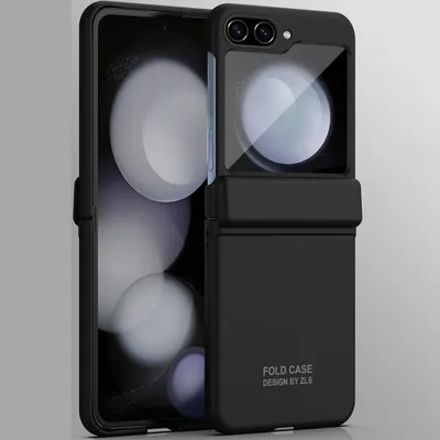 Obrázek produktu pro Pouzdro pro Samsung Galaxy Z Flip 5 Tvrdé PC pouzdro odolné proti poškrábání s ochranou pantu černé