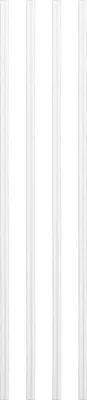 Obrázek produktu pro 4ks Doll House Skirting Boards Birch White Delicate Decorative Trim for 1:12 Doll House Single Edge