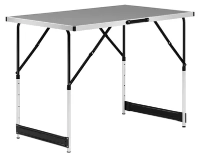 Produktbild von Höhenverstellbarer Klapptisch für Garten und Camping | 60x100x73/80/86,5/94cm
