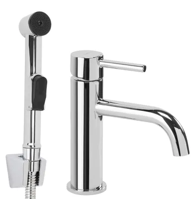Immagine prodotto di Rubinetto Per Lavabo Con Doccetta Bidet REA Lungo Chrome