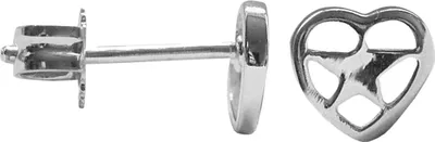 Produktbild von Ohrstecker Herz mit Stern in 925 Sterling Silber