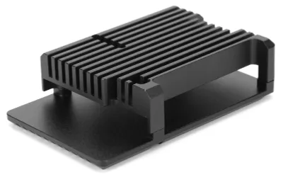 Image de Boîtier en alliage d'aluminium avec dissipateur thermique passif en métal pour Raspberry Pi 4 B – Accessoire informatique