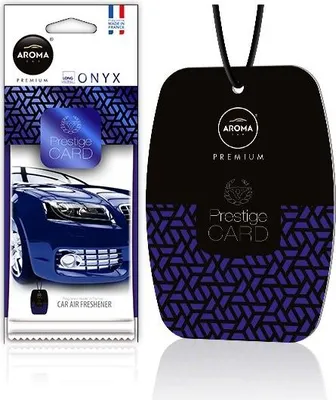 Produktbild von Lufterfrischer Karte Aroma Prestige Onyx Duft für Auto - Luxusdesign