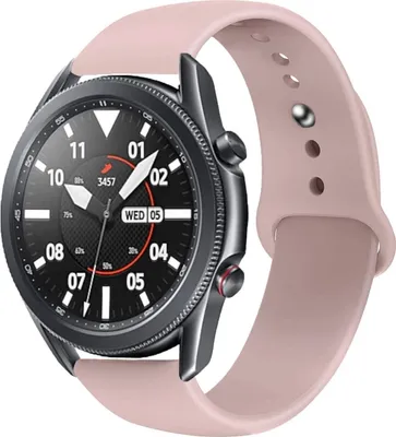 Produktbild von Strap-it Samsung Galaxy Watch 3 45mm Sportarmband (Hellrosa)
