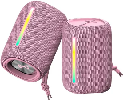 Zdjęcie produktu dla Głośnik Bluetooth Forever BS-10 LED różowy