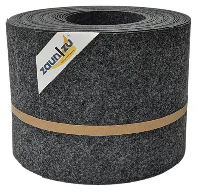 Produktbild von Doppelstab Sichtschutz zaun|zu Design-Vlies 10x Einzelstreifen 2,55m Zaunblende Anthrazit 10x 2,55m