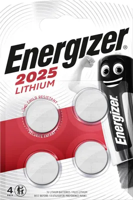 Immagine prodotto di Batterie a bottone Energizer al litio 3V (CR2025) 4 pezzi