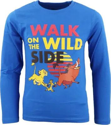 Produktbild von Disney König Löwen Kinder langarm T-Shirt – Blau / 122