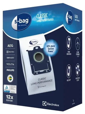 Immagine prodotto di Electrolux AEG Philips 12x S-bag E201SM sacchi microfibra aspirapolvere ESGREEN