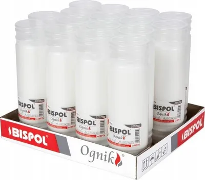 Zdjęcie produktu dla Wkłady do zniczy parafinowe BISPOL WP7N 168H 16szt.