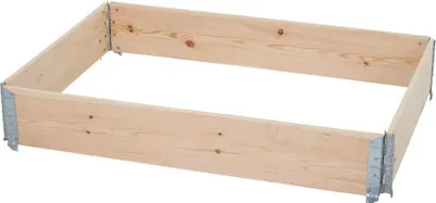 SyberDesk Grabrahmen Eiche 190x90cm - Wetterfeste Grabumrandung Massiv