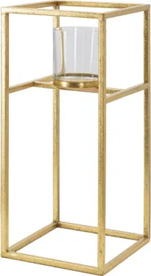 Zdjęcie produktu dla o Ferretti Świecznik Elegant 15x15x35 cm złoty