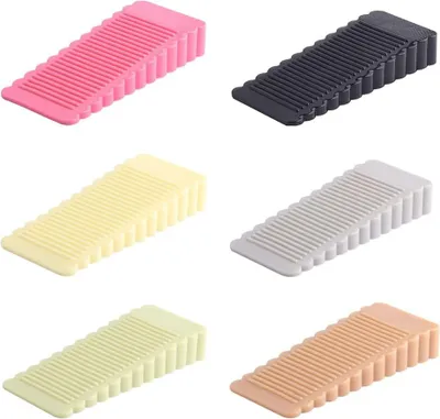 Produktbild von Gummitürstopper - 6 Stück - rutschfester Türkeil für innen, Badezimmer, Schrank, Küche und Kinderzimmer