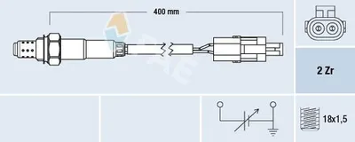 Produktbild von FAE Lambdasonde für DAEWOO LANOS (KLAT) vor-Kat 77773