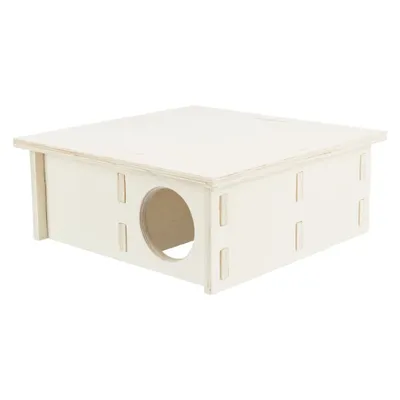 Obrázok produktu pre Trixie Drevený domček pre hlodavce, 4 komory, 25 x 10 x 25 cm