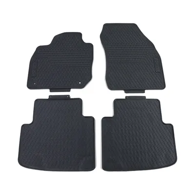 Produktbild von Premium Gummi Fußmatten Set 4-teilig Schwarz für VW T-Cross ab 18