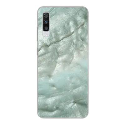 Produktbild von MuchoWow® Handyhülle Schutzhülle Hülle für Samsung Galaxy A70 Natursteine - Grün - Perlmutt Silikon Softcase Handy Hülle - Schutzhaube