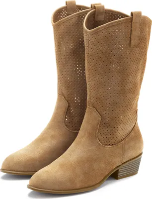 Produktbild von LASCANA Westernstiefel Herbst Boots, Ankle Stiefelette, Schlupfstiefel, Cowboy-Stiefel, camelfarben Größe 41