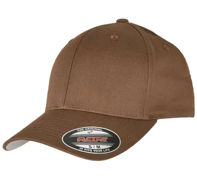 Produktbild von FLEXFIT 6277 | Wooly Combed Cap / Kappe / Mütze / Hut Stabile Front - Farbe: Coyote Brown - Größe: Youth