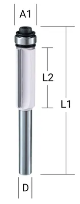 Produktbild von Makita Bündigfräser zweischneidig 12,7 mm
