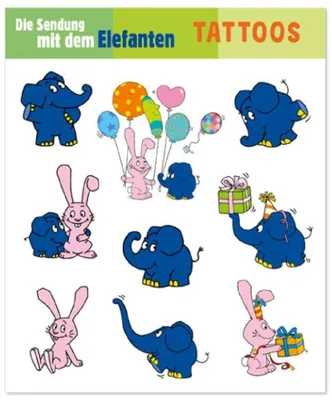 Produktbild von Elefant Tattoos Bogen