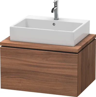 Produktbild von Konsolenunterschrank L-CUBE 400x720x547mm nussbaum natur nussbaum natur
