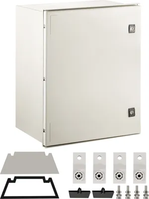 Produktbild von SucceBuy NEMA Stahlgehäuse, 24 x 20 x 9'' NEMA 4X Fiberglas Elektrobox, IP66 wasserdicht & staubdicht, Außen-/Innenelektroverbindungsbox, mit Montageplatte (60 x 50 x 23 cm)