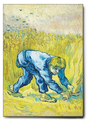 Immagine prodotto di Vincent Van Gogh - Il falciatore - 70L x 100l cm - Quadro Tela Canvas Telaio Standard