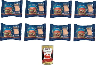 Produktbild von Nutri Free Panino Hamburger XL glutenfrei 100g, 8x100gr + Italian Gourmet polpa 400gr