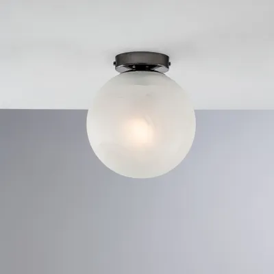 Obrázok produktu pre Moderné stropné svietidlo Olaf Chrome Black 1 Light E27