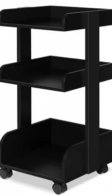 Produktbild von Bomoe Bosse, 35x32x69cm, Schwarz, Servierwagen, Aufbewahrung, Badezimmer