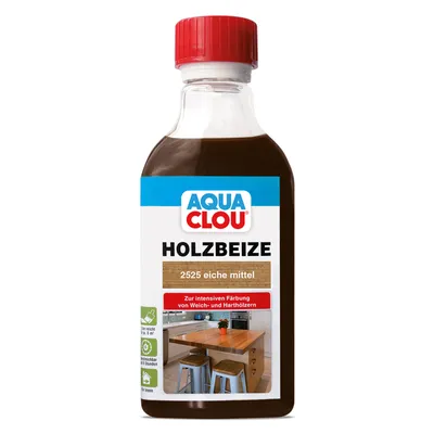 Produktbild von Aqua Clou Holzbeize 250 ml eiche mittel