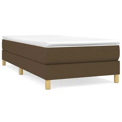 Obrázek produktu pro vidaXL Box spring bed frame dark brown 90x190 cm fabric
