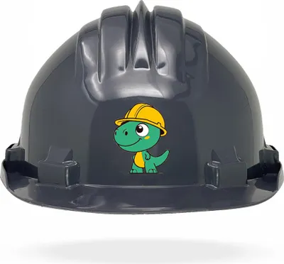 Produktbild von TAMS® Kinderhelm - Drehverschluss Grau Dinosaurier