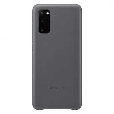 Image de Samsung, Etui en cuir pour Samsung EF-VG980LJ pour Galaxy S20 G980, Gris