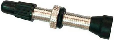 Image de Valves Presta Tubeless, lot de 2, noir et argent, noir et argent, taille unique