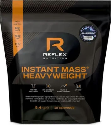 Obrázok produktu pre Reflex Nutrition Instant Mass Heavyweight 5400 g čučoriedka / Gainery / Vysoko kalorický gainer s prvotriednym zložením