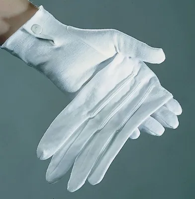 Produktbild von Ein Paar Handschuhe mit Biesen und Druckknopf Zubehör Damen und Herren
