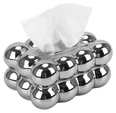 Immagine prodotto di Tuchbox, ottica a bolle, Vetroceramica, argento, 18x13x8,5 cm