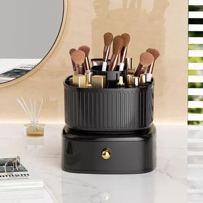 Produktbild von Drehbarer Schmink Organizer Weiss 360°