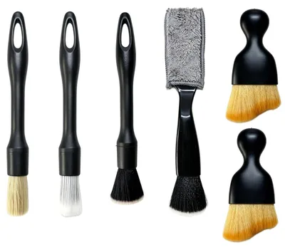 Zdjęcie produktu dla Szczotka do detailingu - Zestaw szczotek do samochodu - Wnętrze samochodu - Zestaw