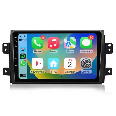 Zdjęcie produktu dla Radio samochodowe Android 9 cali 128 GB dla Suzuki SX4 2006–2014 CarPlay Android Auto Navi Bluetooth DAB+