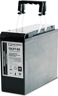Produktbild von Q-Batteries 12LFT-55 12V 55Ah AGM Frontterminal Blei Akku 12-Jahrestyp VRLA