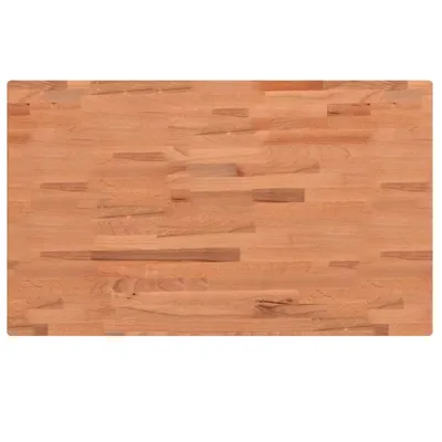 Image de vidaXL Plateau de table 100x60x4 cm Rectangulaire bois massif hêtre