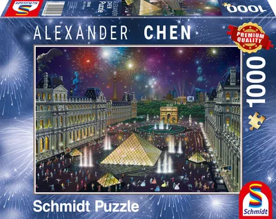Zdjęcie produktu dla Puzzle 1000 PQ Fajerwerki nad Luwrem A. Chen 108671