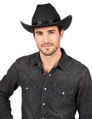 Produktbild von Klassischer Cowboy-Hut schwarz - Einheitsgröße