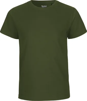 Image de T-shirt neutre à manches courtes pour enfants