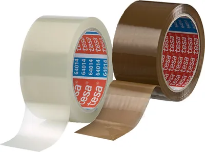 Produktbild von tesa 64014 Klebeband Paketklebeband Packband 66m x 50mm (12 Rollen, Braun)